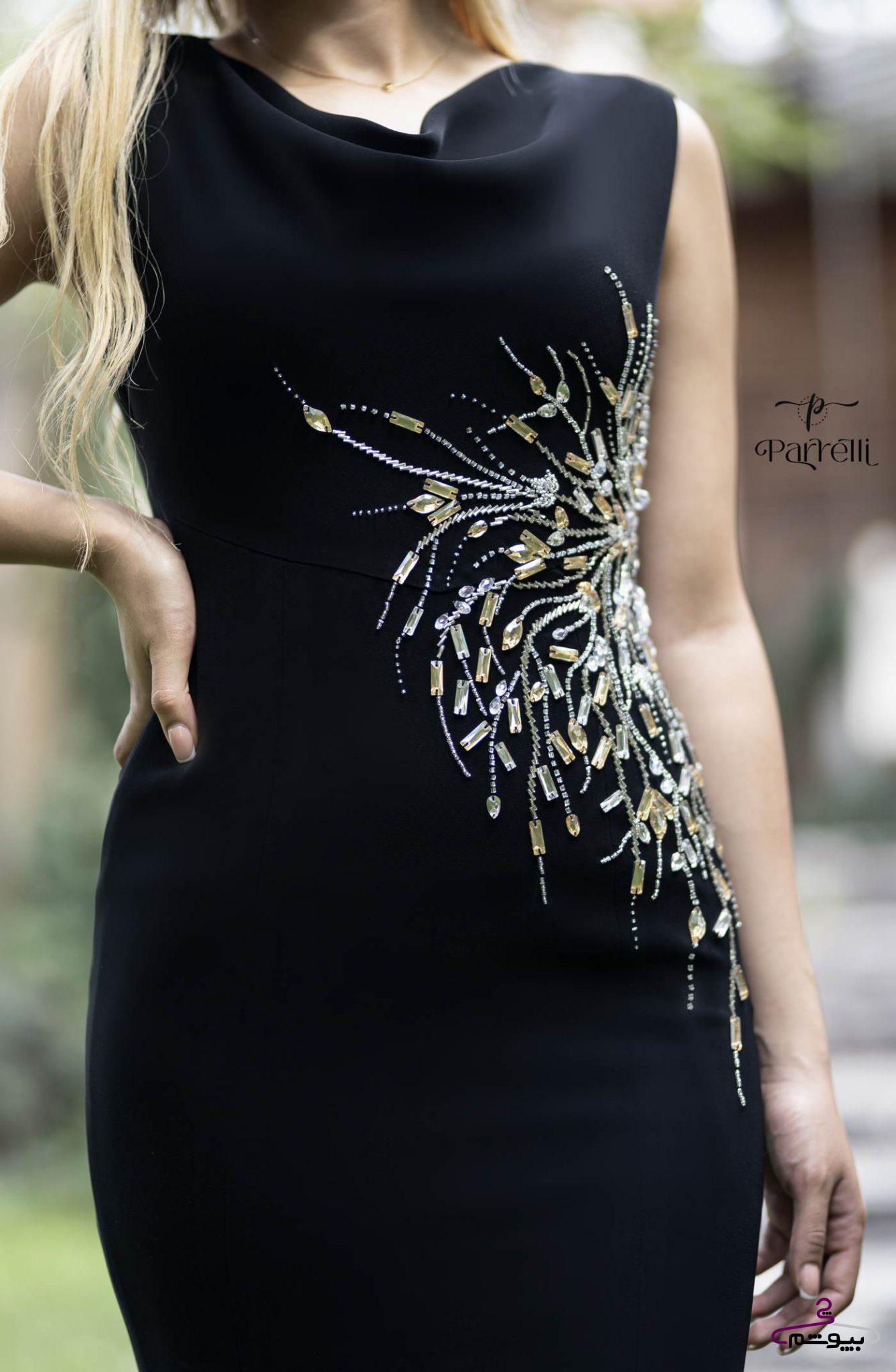 پیراهن مجلسی زنانه دنبالهدار | کد: P130
